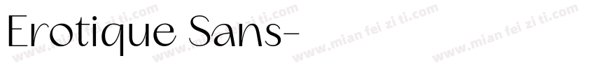 Erotique Sans字体转换